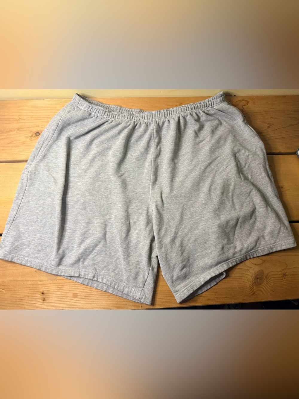 KingSize Men's Comfort Fleece Shorts Size 5XL Big & Tall Gray FLAWS